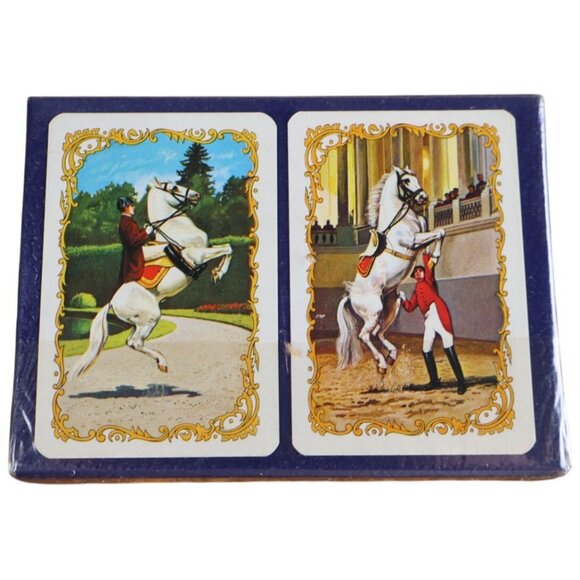 Piatnik Plasti-Smooth Playing Cards w/ Decorative Box Austria Vintage Deck - Picture 6 of 6